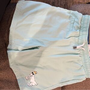 Mint green goat usa boys bathing suit size medium